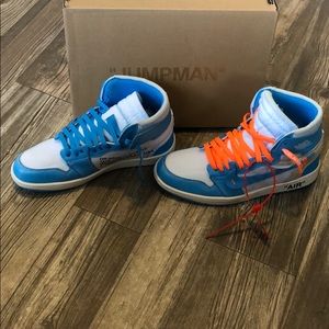 Used Off white 85 jumpmans Jordan’s size 10